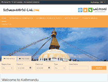 Tablet Screenshot of kathmanduhotel-link.com